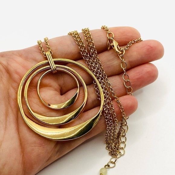 Avon NWT Marked Earrings Necklace Gold Tone Vintage Set - Picture 9 of 16